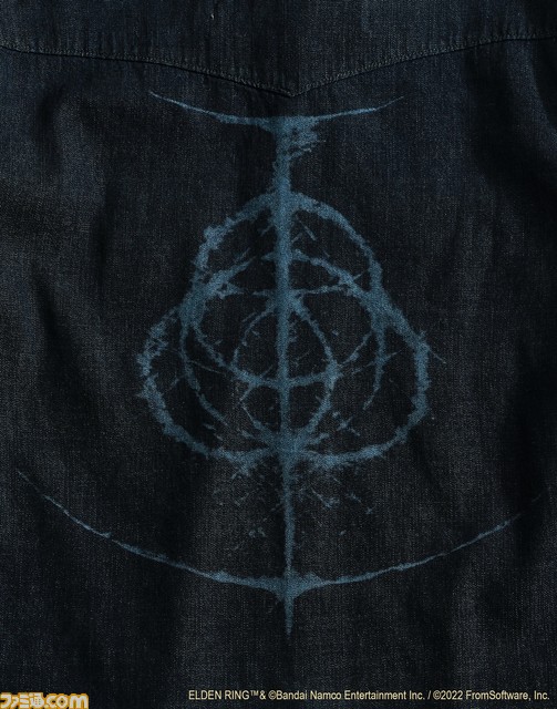 『エルデンリング』×エドウインコラボアイテムの予約が本日(11/15)12時スタート。メリナがモチーフのデニムコート、ゲームのシンボルが印されたデニムシャツが登場