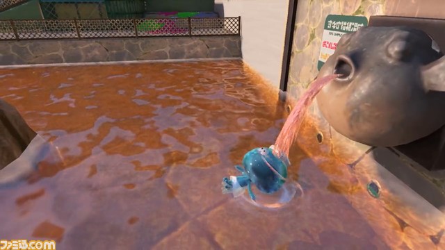 『スプラトゥーン3』新ステージ“クサヤ温泉”の情報が公開。バンカラ地方にある温泉街で、坂道でのかけひきが勝負のポイント