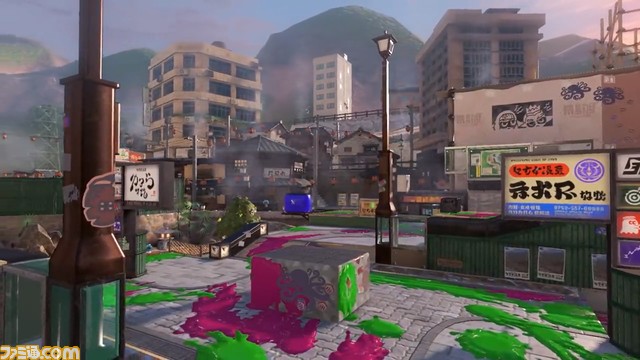 『スプラトゥーン3』新ステージ“クサヤ温泉”の情報が公開。バンカラ地方にある温泉街で、坂道でのかけひきが勝負のポイント