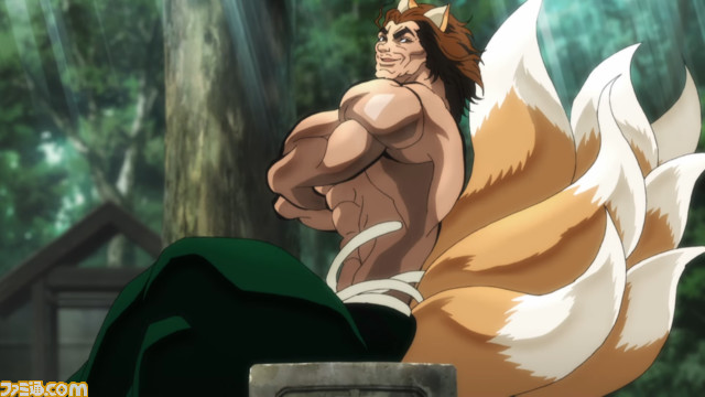 【どん兵衛】『範馬刃牙』とコラボした最強どん兵衛 きつねうどんとかき揚げそばが登場ッッ! 範馬勇次郎にそっくりな最強どん兵衛の化身・最強どんぎつね(大塚明夫)が全身で魅力をアピールする映像もッッ