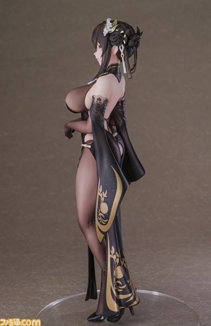 『アズールレーン』鎮海が黒チャイナドレス衣装でフィギュア化。限定特典としてアクリルフィギュアやA2クリアポスターが付属