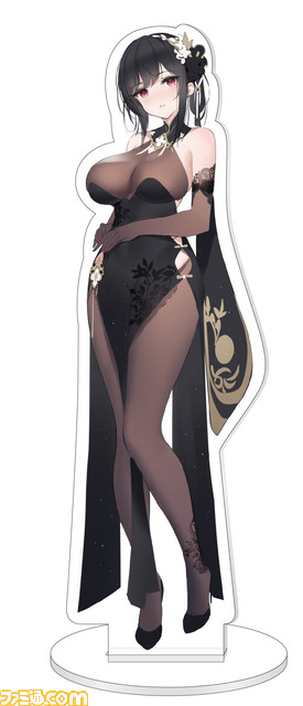 『アズールレーン』鎮海が黒チャイナドレス衣装でフィギュア化。限定特典としてアクリルフィギュアやA2クリアポスターが付属