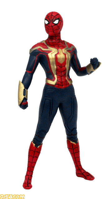 『スパイダーマン: NWH』に登場するスパイダーマンのガチャフィギュアが12月より発売。インテグレイテッドスーツver.に加え、ピーター2、ピーター3のフィギュアも登場