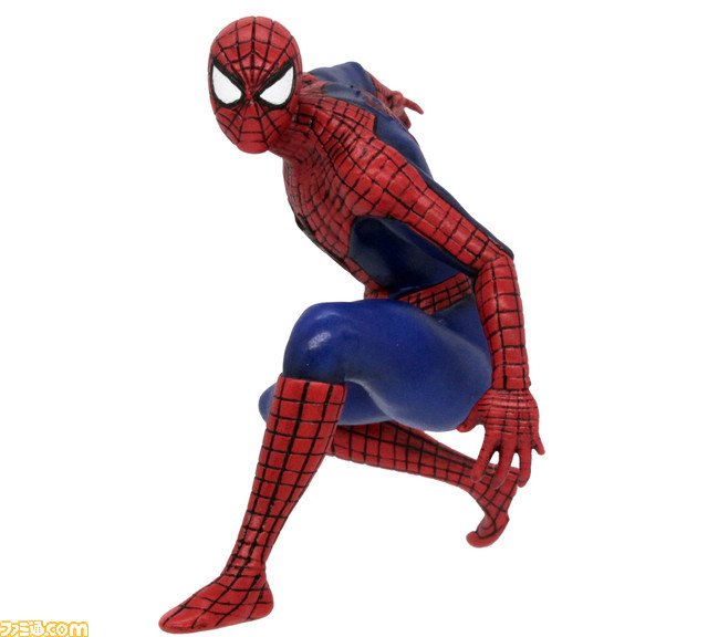 『スパイダーマン: NWH』に登場するスパイダーマンのガチャフィギュアが12月より発売。インテグレイテッドスーツver.に加え、ピーター2、ピーター3のフィギュアも登場