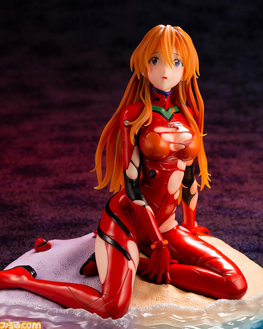 『エヴァ』渚で目を覚ましたアスカがフィギュア化。力の抜けた絶妙な表情や破れたプラグスーツを忠実に再現