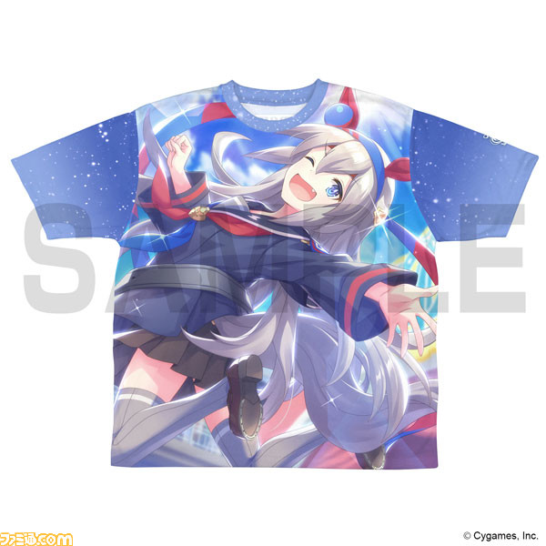 ウマ娘 サイレンススズカ 両面フルグラフィック Tシャツ ブルー Lサイズ