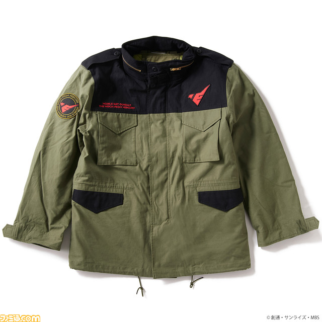 『機動戦士ガンダム 水星の魔女』と“MEI”がコラボしたアパレルグッズが登場。配色やデザインはアスティカシア高等専門学園をイメージ