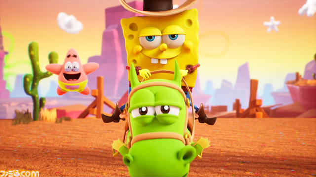 『スポンジ・ボブ:ザ コズミック シェイク』Switch、PS4パッケージ版が2023年2月28日に発売決定。スポンジ・ボブとパトリックが大冒険を繰り広げる!