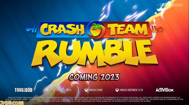 クラッシュ・バンディクーの3D系MOBA『クラッシュチームランブル』2023年発売【The Game Awards 2022】