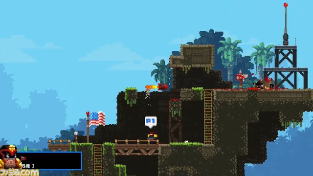『Broforce』映画スターっぽいキャラが暴れまくる、爆発成分が多めな爽快2Dアクション【とっておきインディー】