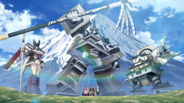 実在のお城がロボットに変形!? MIXI_ANIMEのオリジナルコンテンツ第1弾『城郭合体オシロボッツ』が始動。監督・大張正己によるショートアニメも公開