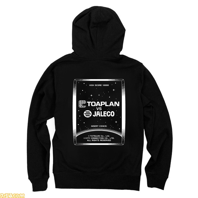 東亜プランとジャレコのコラボアパレルグッズが12月30日より新宿マルイにて発売。購入特典として先着100名に特製メタルステッカーを配布