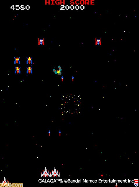 Switch/PS4『アケアカ ギャラガ』が本日(1/5)より配信開始。敵エイリアンを撃破するシューティングゲーム『ギャラクシアン』の続編