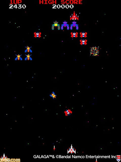 Switch/PS4『アケアカ ギャラガ』が本日(1/5)より配信開始。敵エイリアンを撃破するシューティングゲーム『ギャラクシアン』の続編