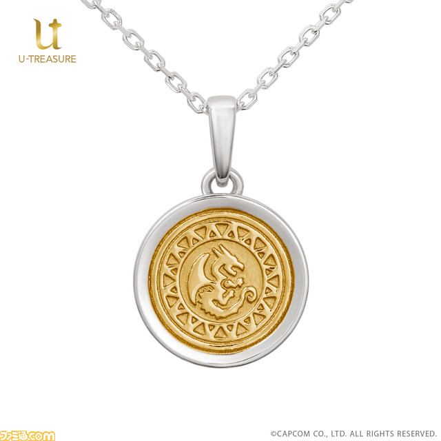 『モンハン』シリーズのネックレスが予約開始。リオレウス、リオレイア、マガイマガド、メル・ゼナなどをイメージした宝石と刻印をデザイン