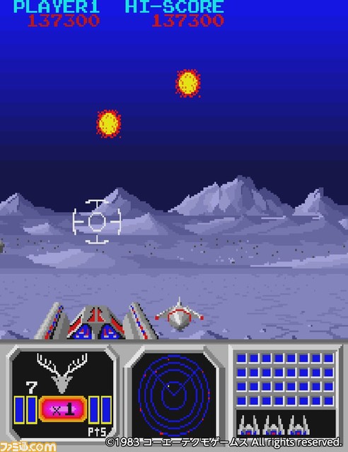 Switch/PS4『アケアカ SENJYO』1月12日に配信。レーダーサーチで360度全方位から迫るスペースタンクを探知し、ツインレーザー砲で破壊していくシューティングゲーム