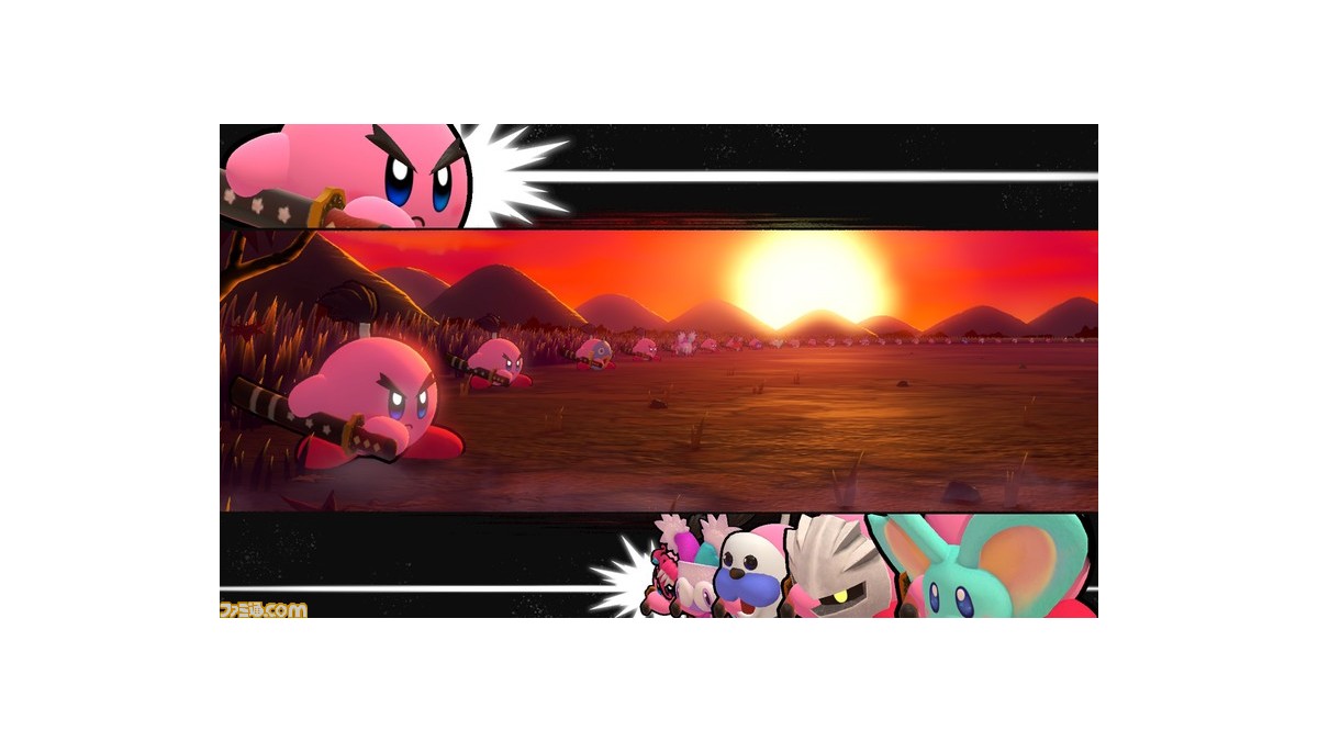 The official Kirby’s Dream Land Wii Deluxe website has been opened.  Added new “Sand” and “Festival” copy abilities.  100 Kirbys Fought a Great Decisive Battle “Setsuna no Mikiri Hyaku” |  Famitsu.com for the latest information on gaming and entertainment