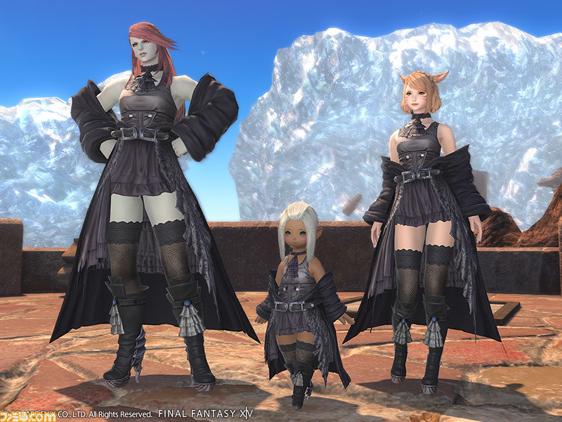 FF14』ガイア装備が新たに登場。黒を基調としたロングコートとニー 