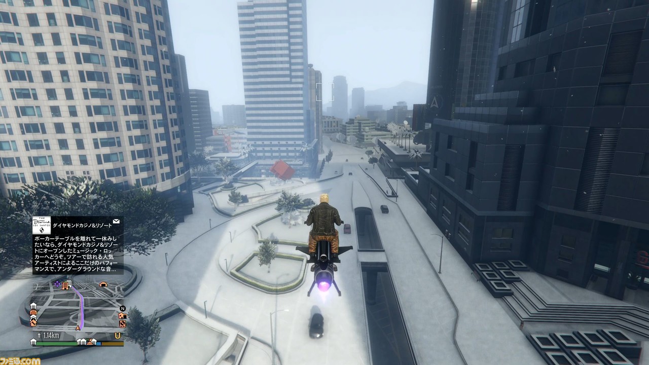 特設サイト“GTAオンライン プレイ日記”更新。ホリデーシーズンで雪に包まれた冬のロスサントスを満喫！ 花火ランチャーでお祝いします