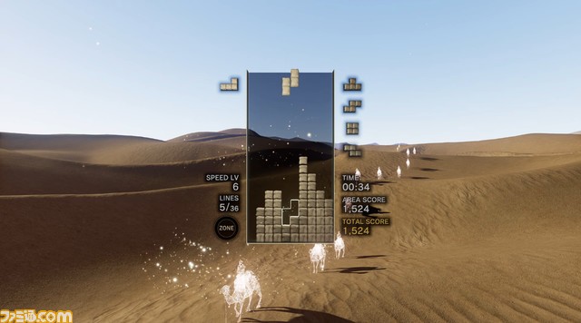 PS5/PSVR2版『テトリス エフェクト・コネクテッド』が2月22日に発売。目を閉じて開くことで時間を止められる“ZONE”に突入できるように