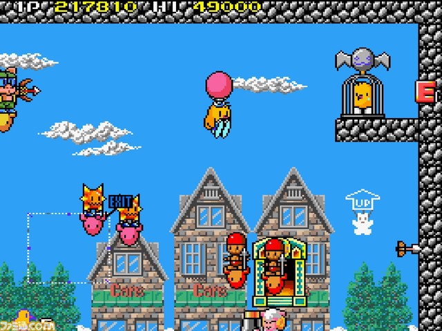 【アケアカ】タイトー『ニュージーランドストーリー』が1/26にSwitch/PS4で配信決定。ジャンプだけでなく“浮遊”を駆使してゴールを目指すアクションゲーム