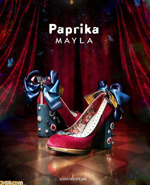 映画『パプリカ』幻想的なデザインの靴が本日（1/27）18時より発売。青い蝶やパレードシーンがパンプスをサイケに彩る