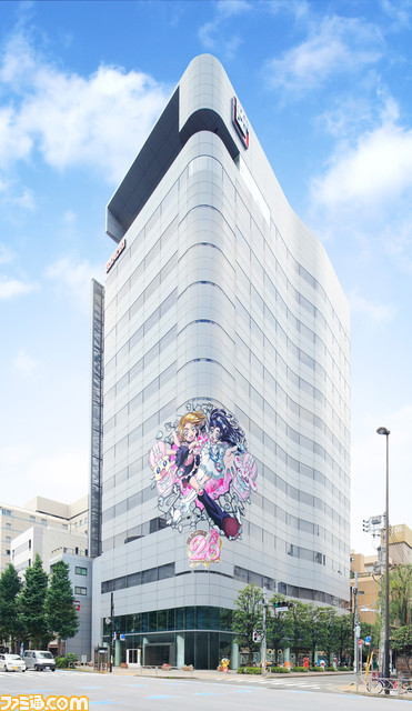 『プリキュア』描き下ろしのキャラクター広告が新宿、名古屋、札幌など9都道府県で登場。『ふたりはプリキュア』のイラストがバンダイ本社ビルにも登場