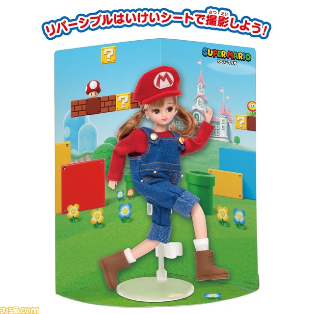 着せ替え人形“リカちゃん”がマリオ衣装に! “リカちゃん LD-33 スーパーマリオだいすきリカちゃん”が3月10日発売