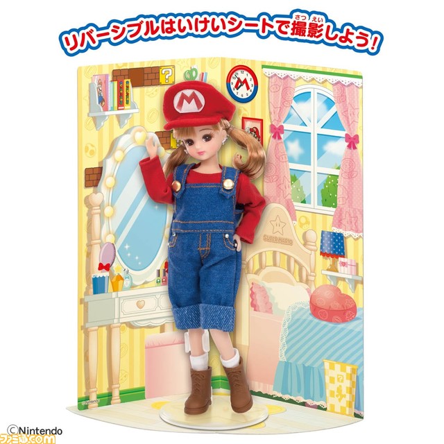 着せ替え人形“リカちゃん”がマリオ衣装に! “リカちゃん LD-33 スーパーマリオだいすきリカちゃん”が3月10日発売
