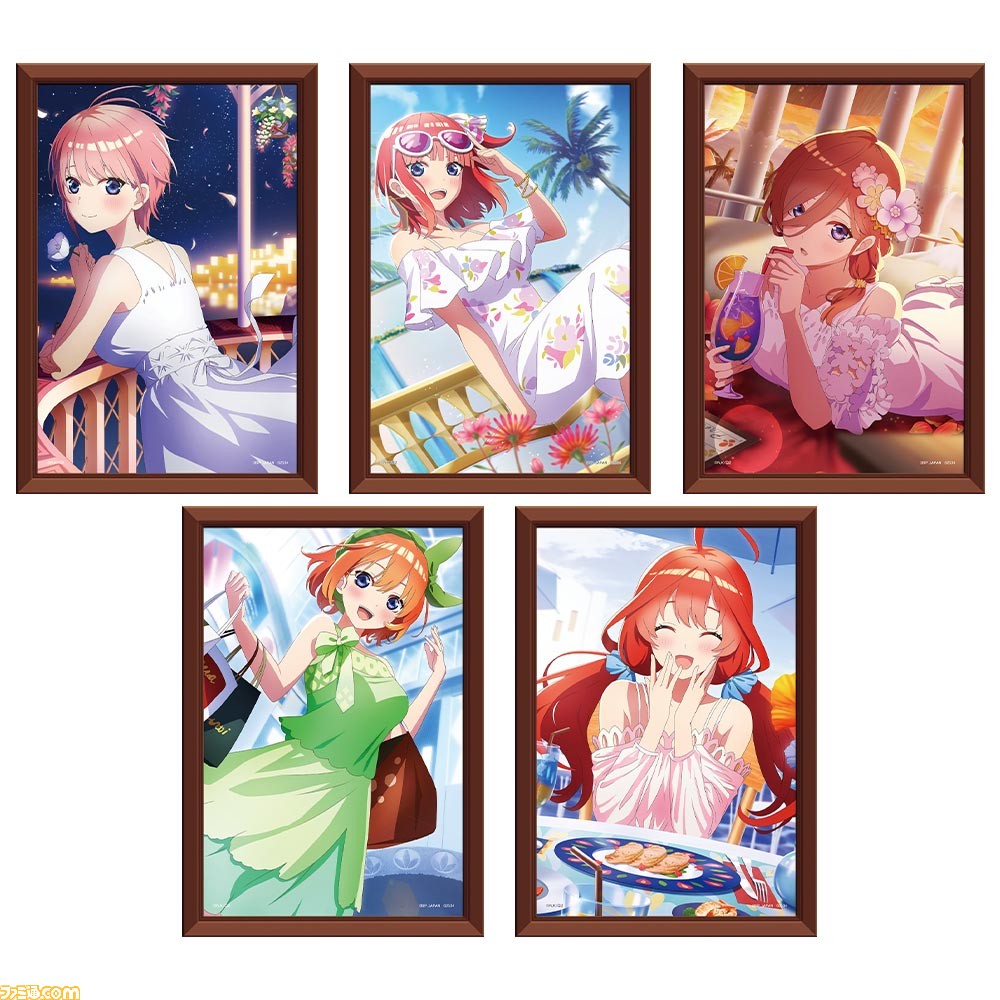五等分の花嫁』一番くじ“思い出の旅路”が3月1日より発売。リゾートを 