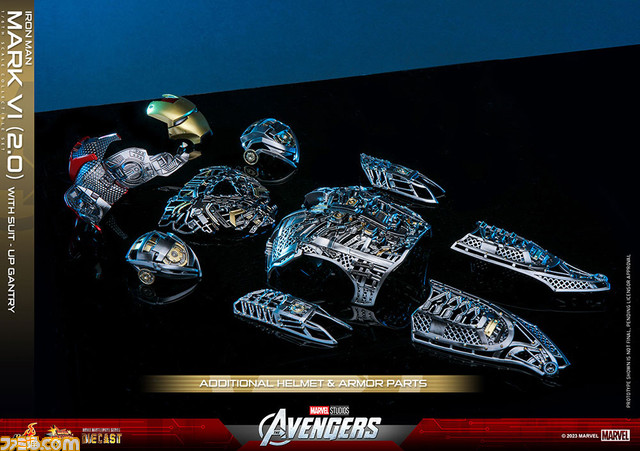 『アベンジャーズ』アイアンマン・マーク6の1/6スケールフィギュアが登場。劇中のパワードスーツを忠実に再現し、全体の6割が合金で作られて立体化