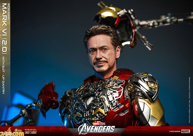 『アベンジャーズ』アイアンマン・マーク6の1/6スケールフィギュアが登場。劇中のパワードスーツを忠実に再現し、全体の6割が合金で作られて立体化