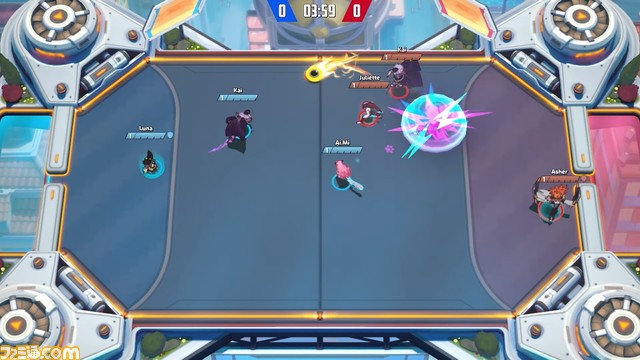 Switch版『オメガストライカーズ』が4月28日に配信決定。3人1組のチームで試合に挑むエアホッケーのようなオンライン専用対戦ゲーム【Nintendo Direct】