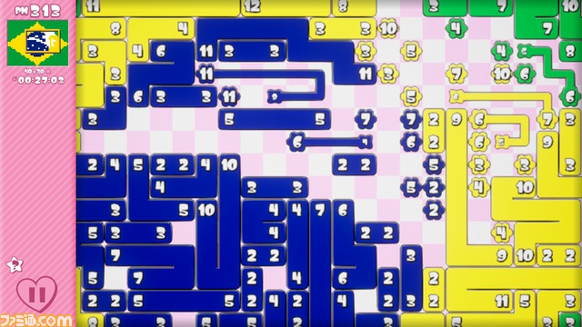 『ピクセル』シリーズ最新作Switch『ピクセルライン2：イン・トゥ・パズルバース』が2月22日に配信開始。同じ色の数字同士を繋げて絵を完成させよう