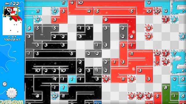 『ピクセル』シリーズ最新作Switch『ピクセルライン2：イン・トゥ・パズルバース』が2月22日に配信開始。同じ色の数字同士を繋げて絵を完成させよう