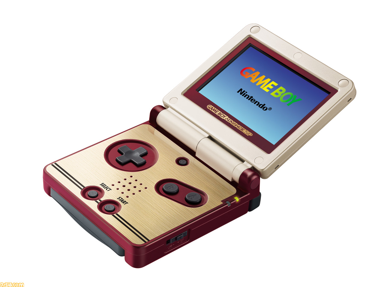 GBA ゲームボーイアドバンスSP 本体 ファミコンカラー ジャンゴレッド