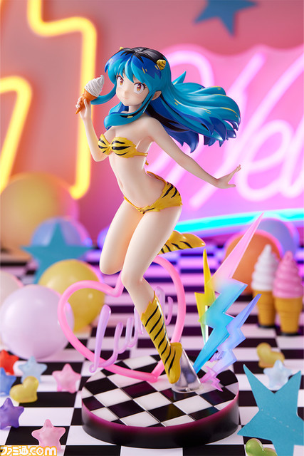 『うる星やつら』ラムちゃんの1/7スケールフィギュアが登場。ソフトクリーム片手に上目遣いの視線を送る表情がキュート