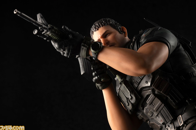 『バイオハザード:ヴェンデッタ』よりクリス・レッドフィールドのPVCスタチューが再登場!重装備を身にまとい、“M4A1カービン”のスコープを覗く射撃姿勢を立体化