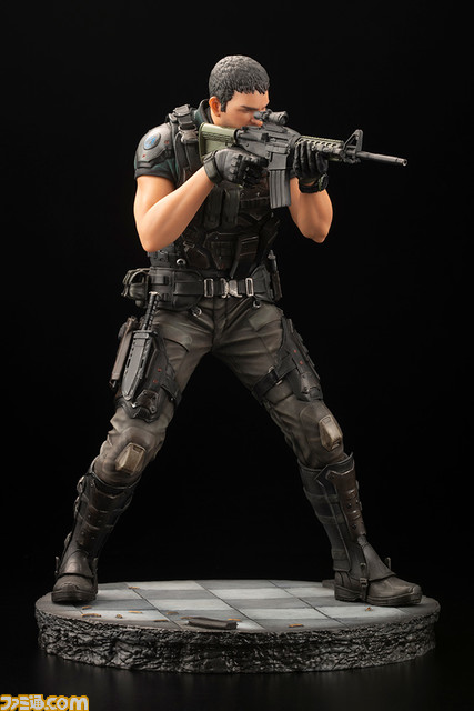 『バイオハザード:ヴェンデッタ』よりクリス・レッドフィールドのPVCスタチューが再登場!重装備を身にまとい、“M4A1カービン”のスコープを覗く射撃姿勢を立体化