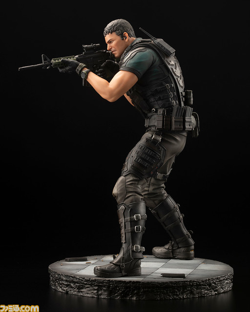『バイオハザード:ヴェンデッタ』よりクリス・レッドフィールドのPVCスタチューが再登場!重装備を身にまとい、“M4A1カービン”のスコープを覗く射撃姿勢を立体化