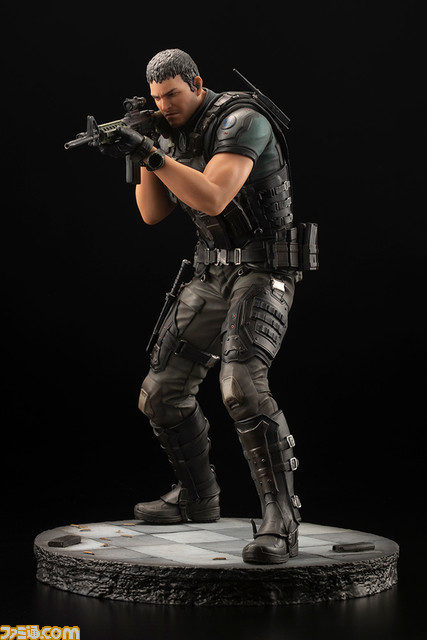 『バイオハザード:ヴェンデッタ』よりクリス・レッドフィールドのPVCスタチューが再登場!重装備を身にまとい、“M4A1カービン”のスコープを覗く射撃姿勢を立体化