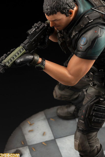『バイオハザード:ヴェンデッタ』よりクリス・レッドフィールドのPVCスタチューが再登場!重装備を身にまとい、“M4A1カービン”のスコープを覗く射撃姿勢を立体化