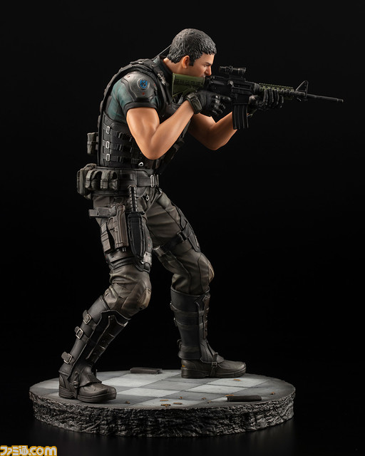『バイオハザード:ヴェンデッタ』よりクリス・レッドフィールドのPVCスタチューが再登場!重装備を身にまとい、“M4A1カービン”のスコープを覗く射撃姿勢を立体化