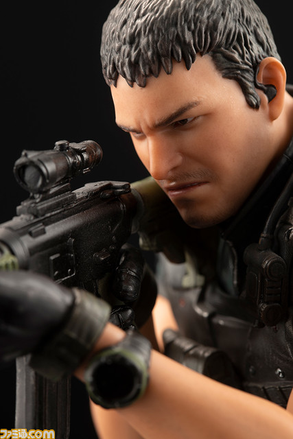 『バイオハザード:ヴェンデッタ』よりクリス・レッドフィールドのPVCスタチューが再登場!重装備を身にまとい、“M4A1カービン”のスコープを覗く射撃姿勢を立体化