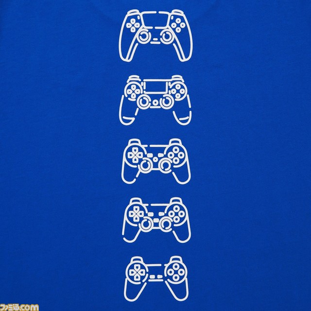 プレイステーションのTシャツが本日(2/20)より発売。歴代のゲーム機とコントローラーを遊び心満載のラインアートで表現