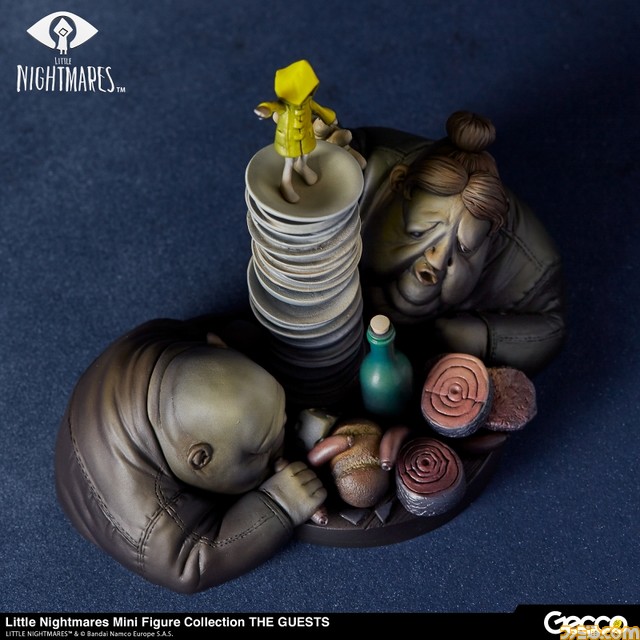 『リトルナイトメア』巨大船舶モウの中で食事を貪り続ける“ゲスト”がフィギュア化。シックスが乗る皿に手をかける不気味な姿に注目