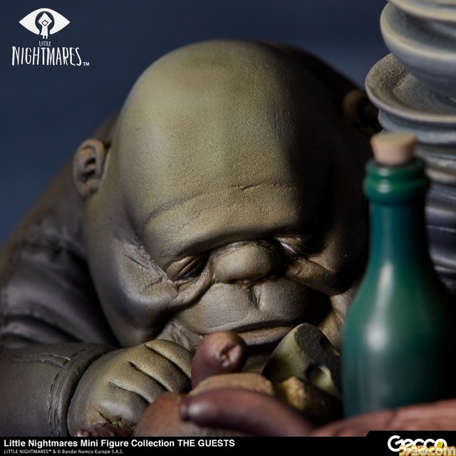 『リトルナイトメア』巨大船舶モウの中で食事を貪り続ける“ゲスト”がフィギュア化。シックスが乗る皿に手をかける不気味な姿に注目