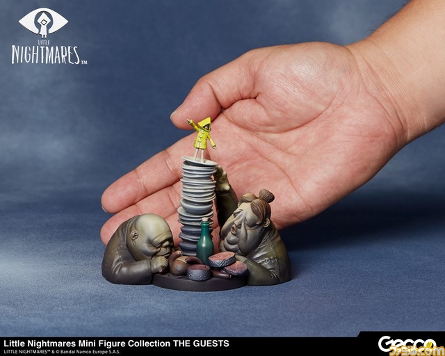 『リトルナイトメア』巨大船舶モウの中で食事を貪り続ける“ゲスト”がフィギュア化。シックスが乗る皿に手をかける不気味な姿に注目