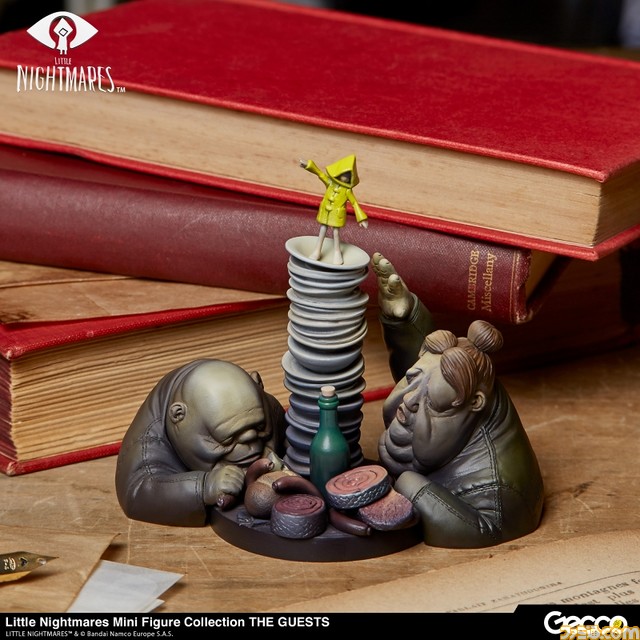 『リトルナイトメア』巨大船舶モウの中で食事を貪り続ける“ゲスト”がフィギュア化。シックスが乗る皿に手をかける不気味な姿に注目