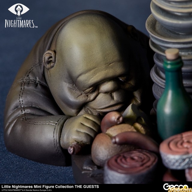 『リトルナイトメア』巨大船舶モウの中で食事を貪り続ける“ゲスト”がフィギュア化。シックスが乗る皿に手をかける不気味な姿に注目